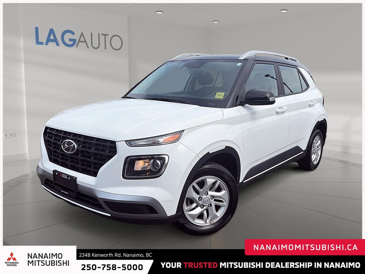 Lunar White w/Black Roof 2024 Hyundai Venue SUV / Crossover Continuously Variable Transmission