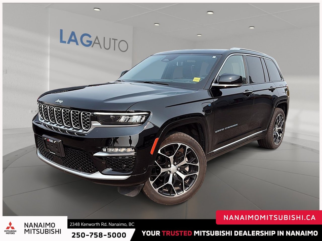 Diamond Black Crystal Pearlcoat 2022 Jeep Grand Cherokee 4xe SUV / Crossover Four-Wheel Drive Automatic