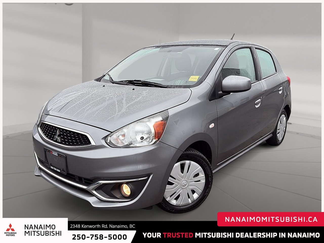 Gray 2020 Mitsubishi Mirage Hatchback Front-Wheel Drive Continuously Variable Transmission