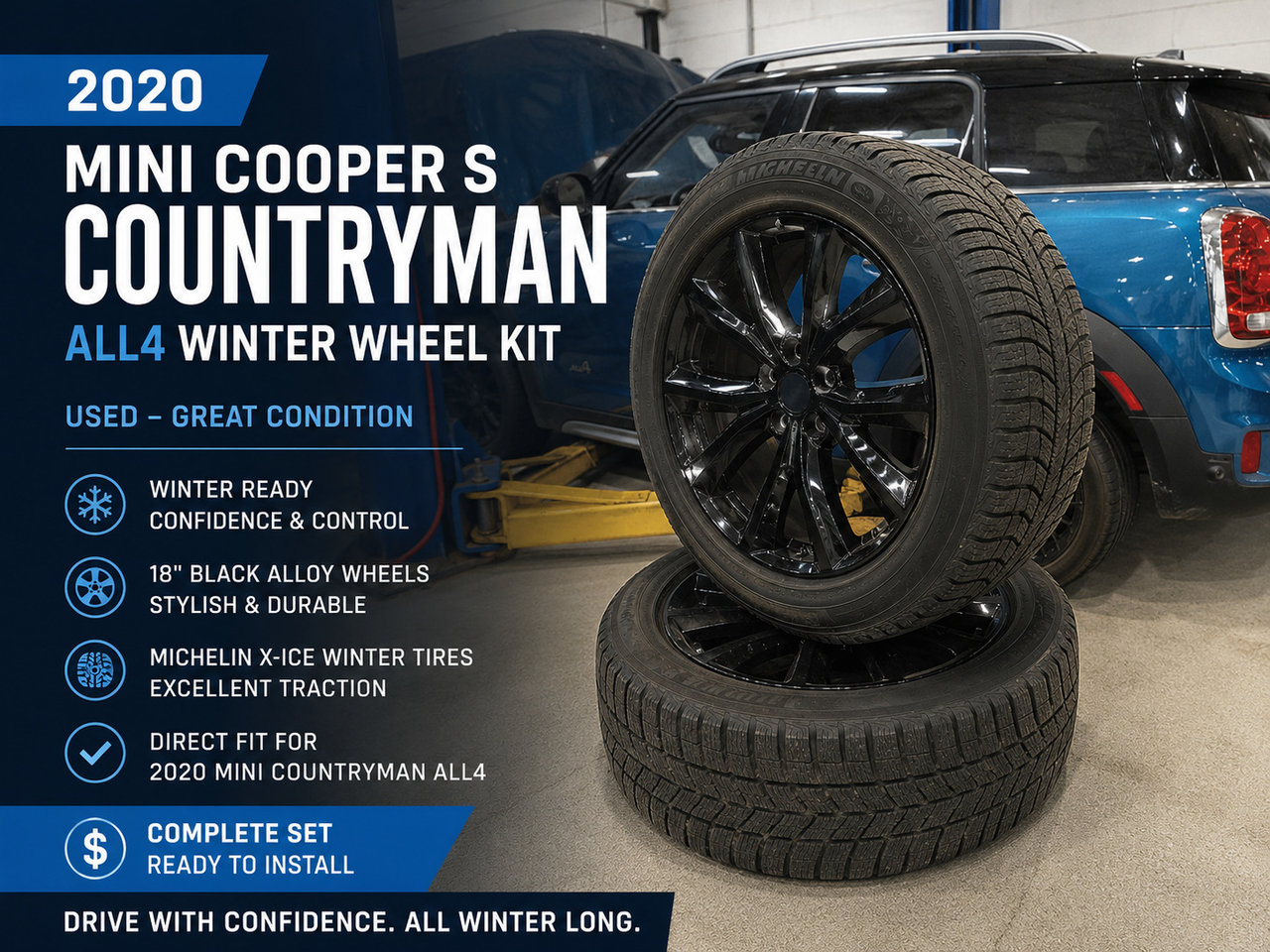 MINI Countryman Cooper S ALL4  LOW KM  2 SETS OF WHEELS  PANO ROOF 2020-1