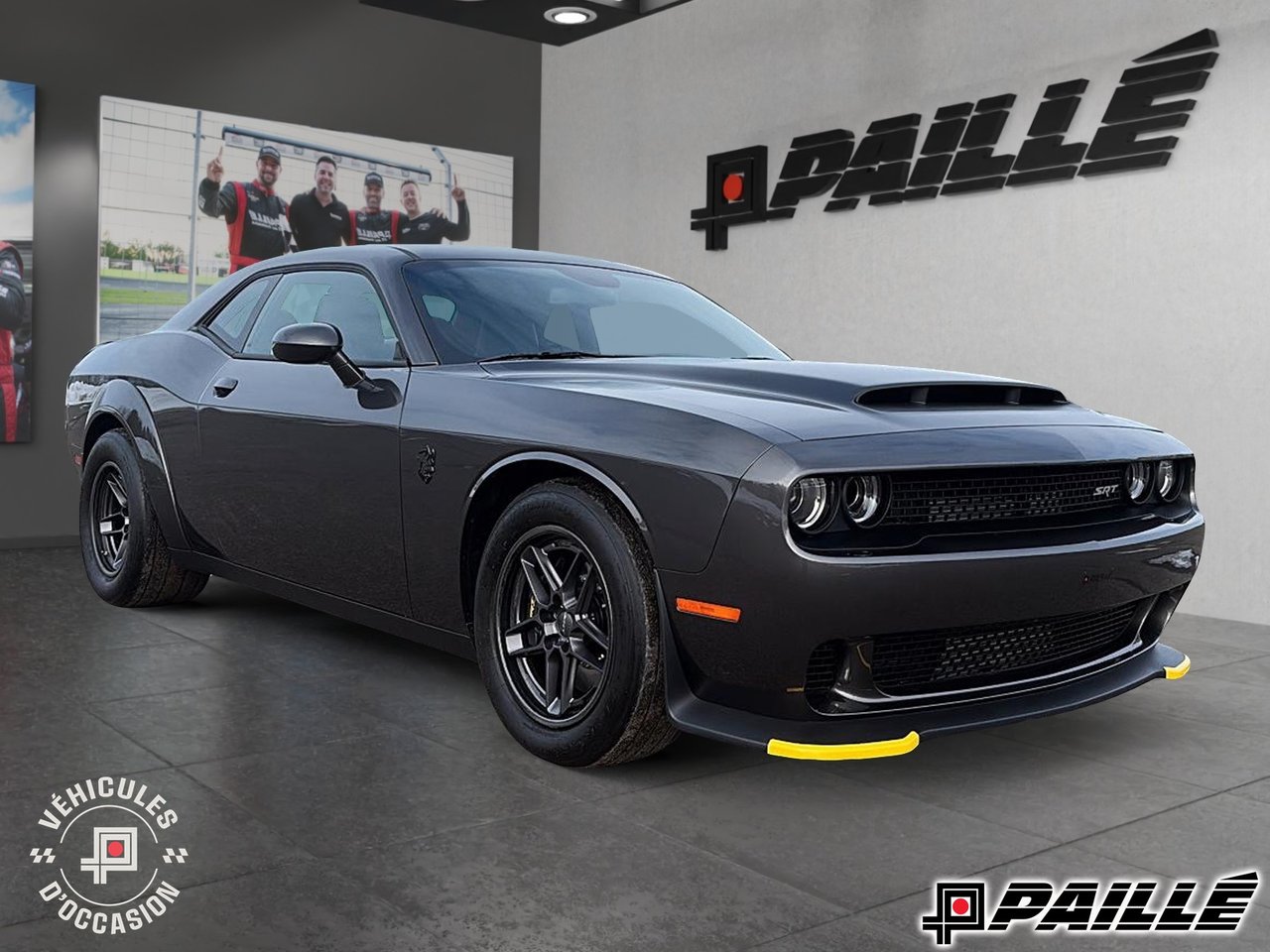 Gray 2023 Dodge Challenger Coupe Rear-Wheel Drive Automatic