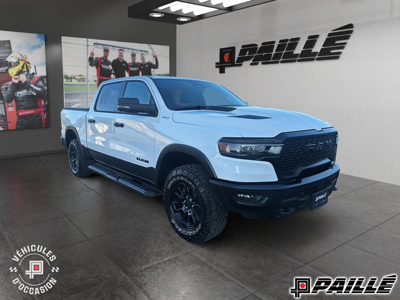 White 2026 RAM 1500 Pickup Truck Four-Wheel Drive Automatic