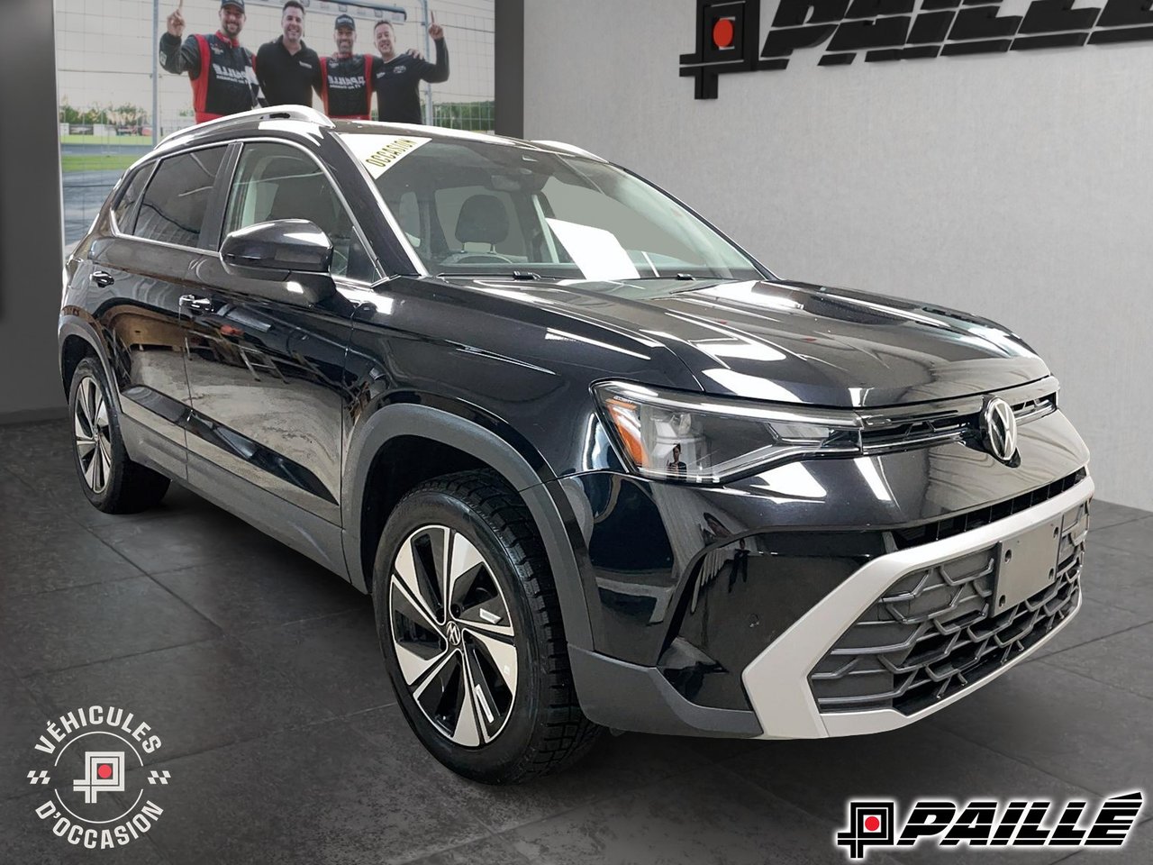 Black 2025 Volkswagen Taos SUV / Crossover All-Wheel Drive Automatic