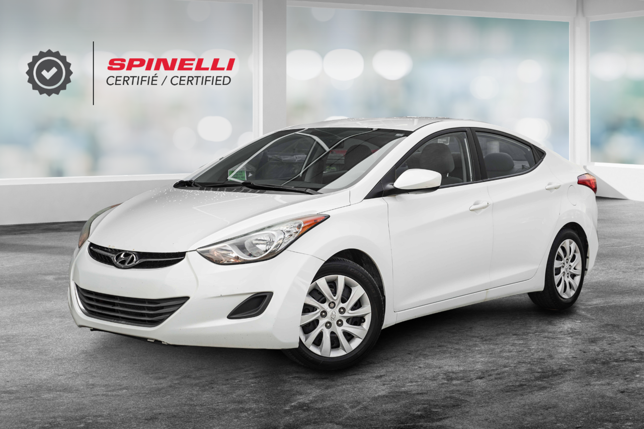 White 2013 Hyundai Elantra Sedan Automatic