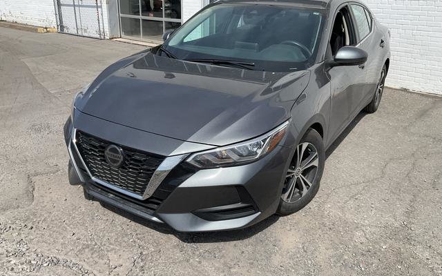 Gray 2021 Nissan Sentra SV FWD Sedan Front-Wheel Drive Automatic