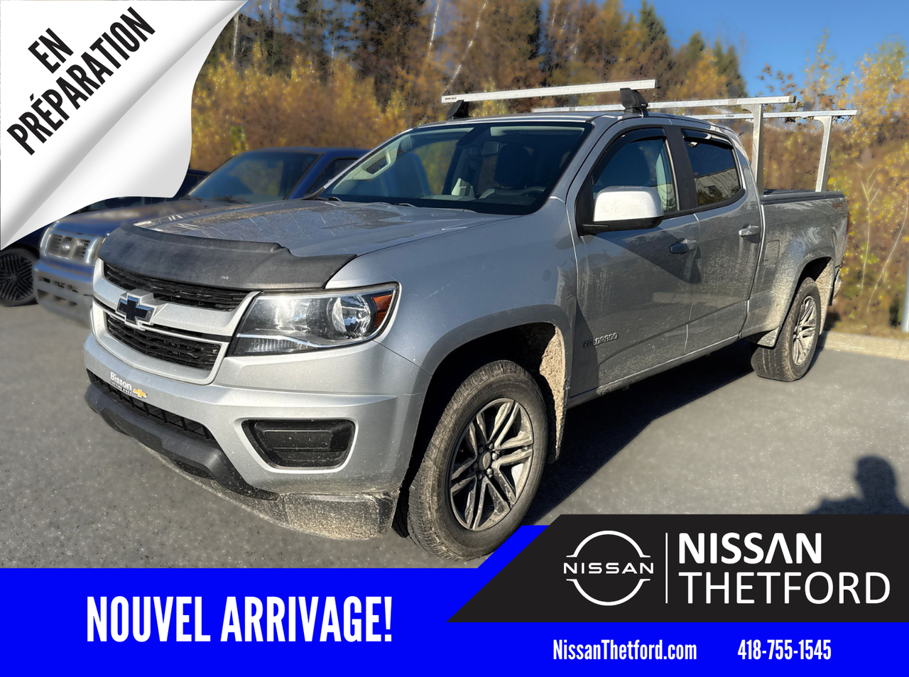Gray 2019 Chevrolet Colorado Pickup Truck Four-Wheel Drive Automatic