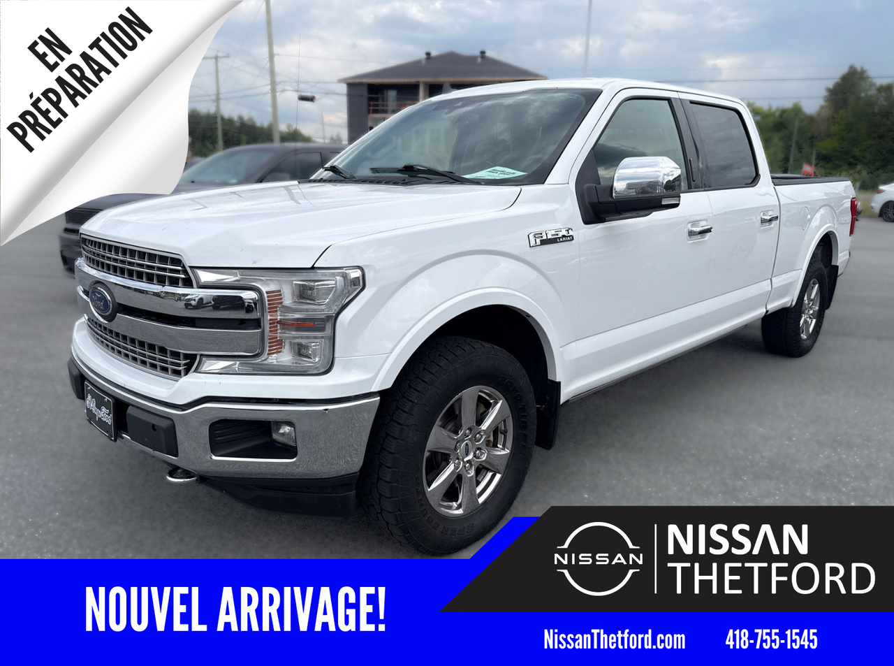 White 2019 Ford F-150 Pickup Truck Four-Wheel Drive Automatic