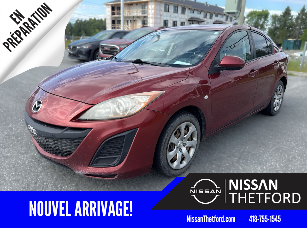 Red 2010 Mazda MAZDA3 Sedan Manual