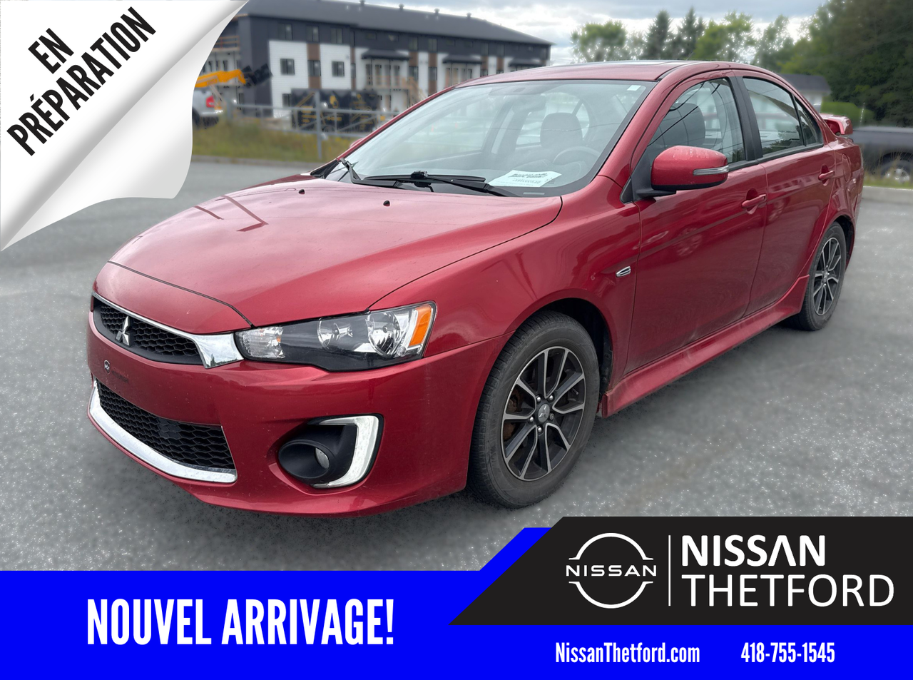 Red 2016 Mitsubishi Lancer Sedan  