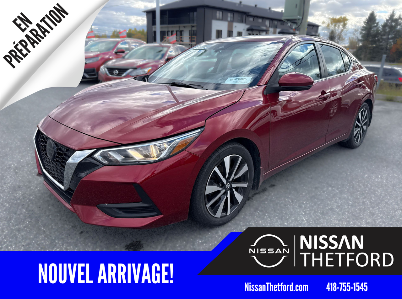 Red 2022 Nissan Sentra Sedan Front-Wheel Drive 