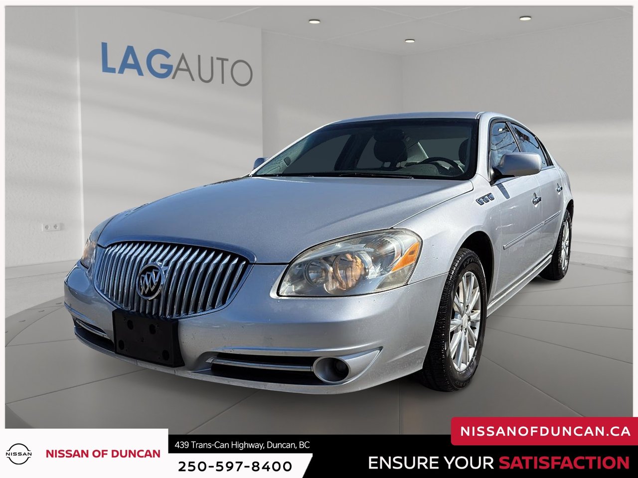 Silver 2010 Buick Lucerne Sedan Front-Wheel Drive Automatic