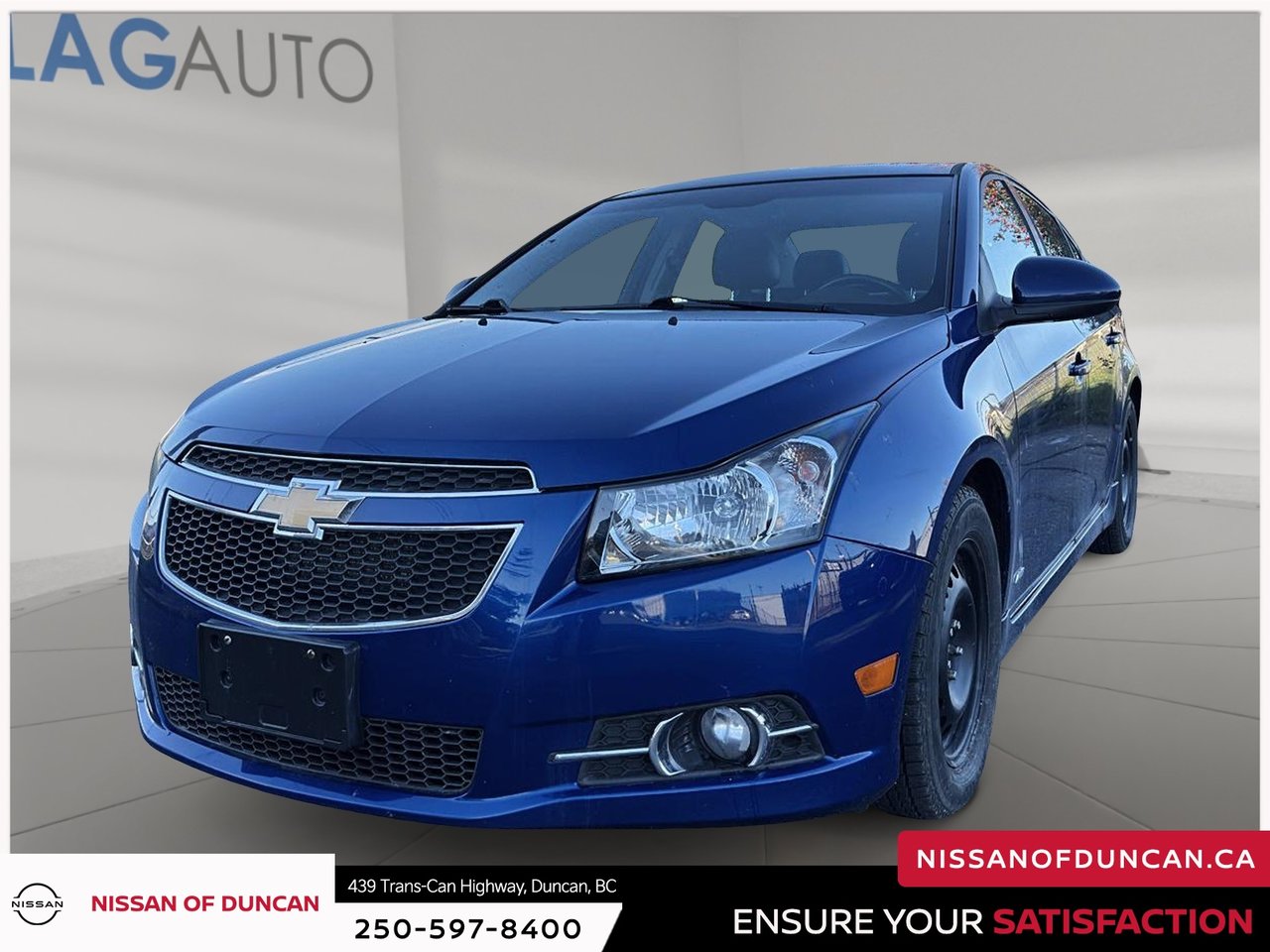 Blue 2013 Chevrolet Cruze Sedan Front-Wheel Drive Automatic