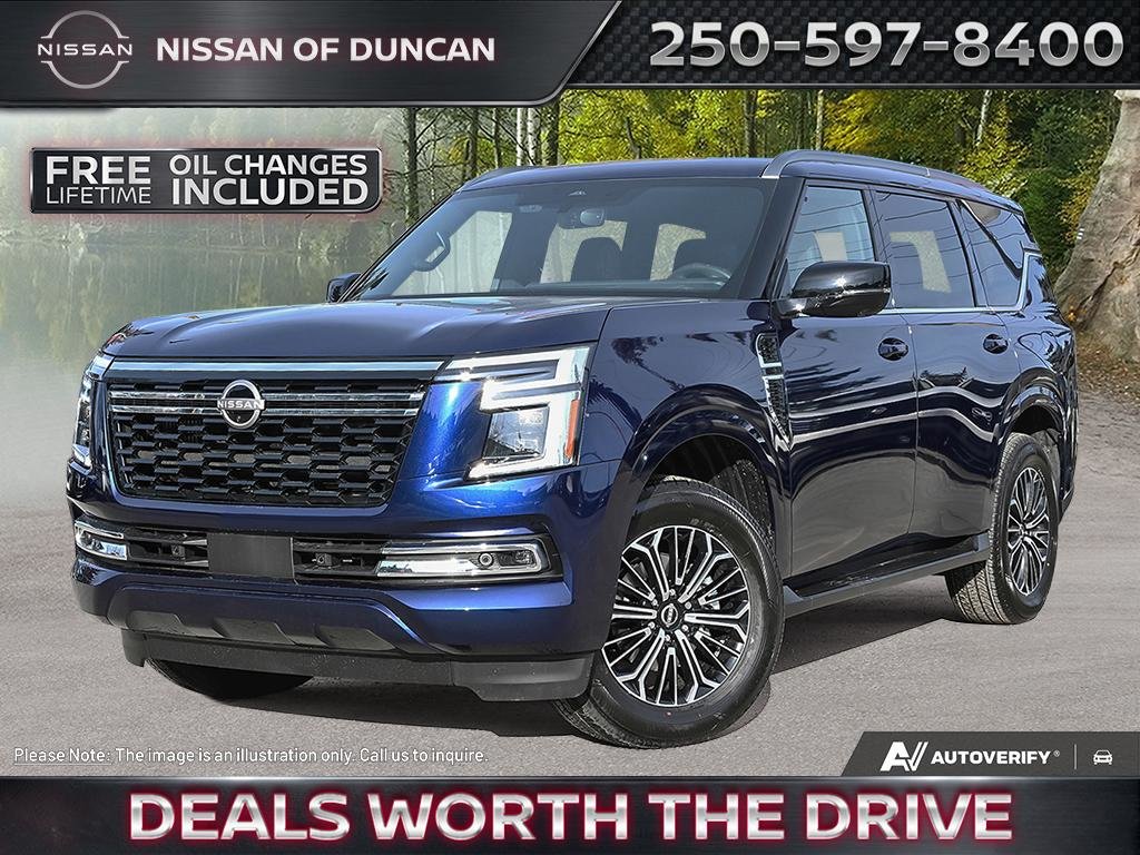 Deep Ocean Blue Pearl 2025 Nissan Armada Platinum 4WD SUV / Crossover Four-Wheel Drive Automatic