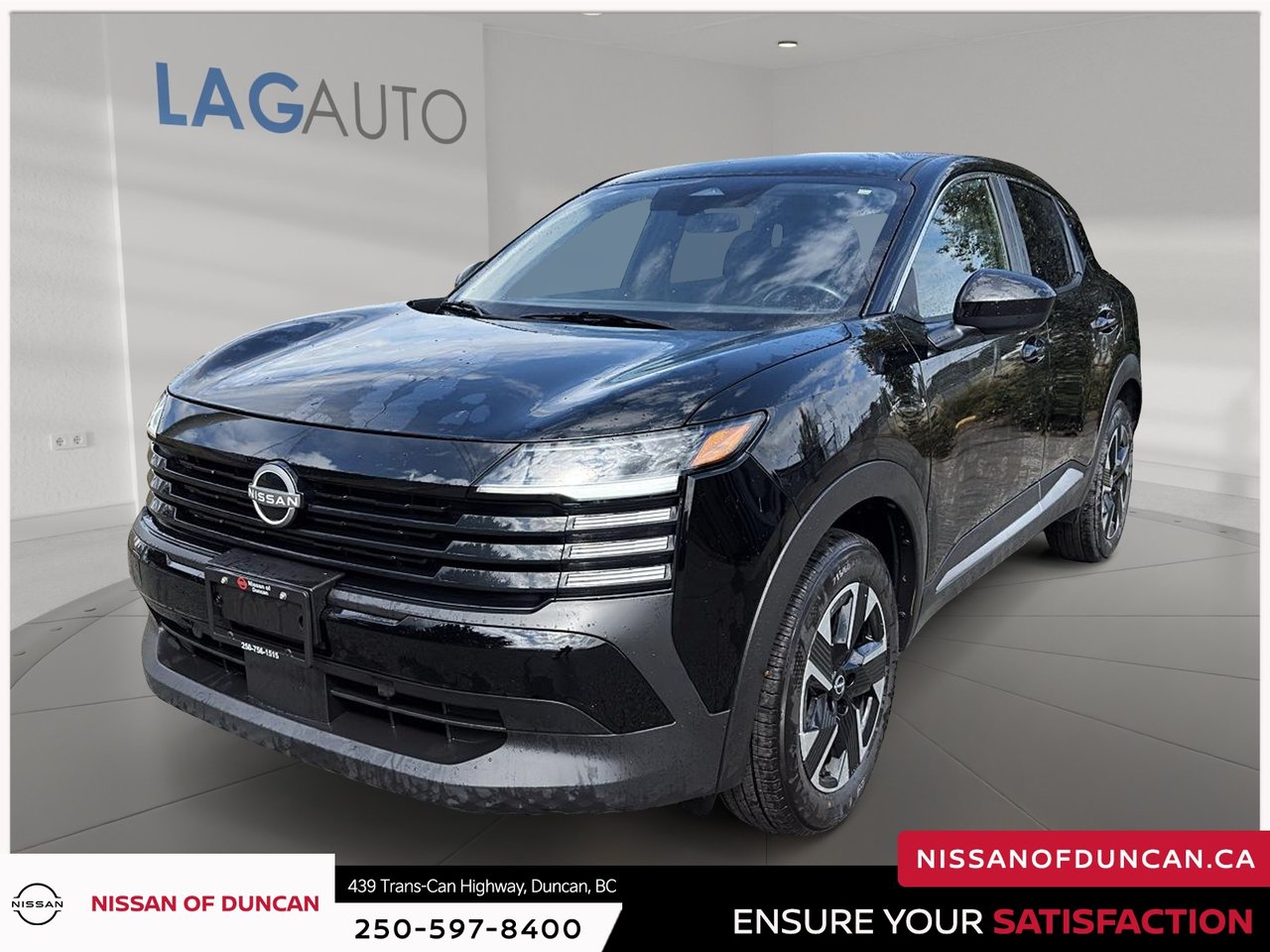 Super Black 2025 Nissan Kicks SUV / Crossover All-Wheel Drive Continuously Variable Transmission