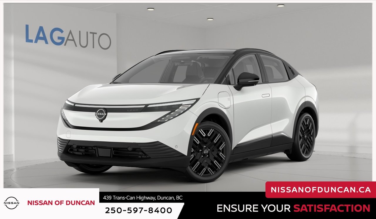 Two-tone Black / Everest White Pearl Tricoat 2026 Nissan LEAF SUV / Crossover Front-Wheel Drive Automatic