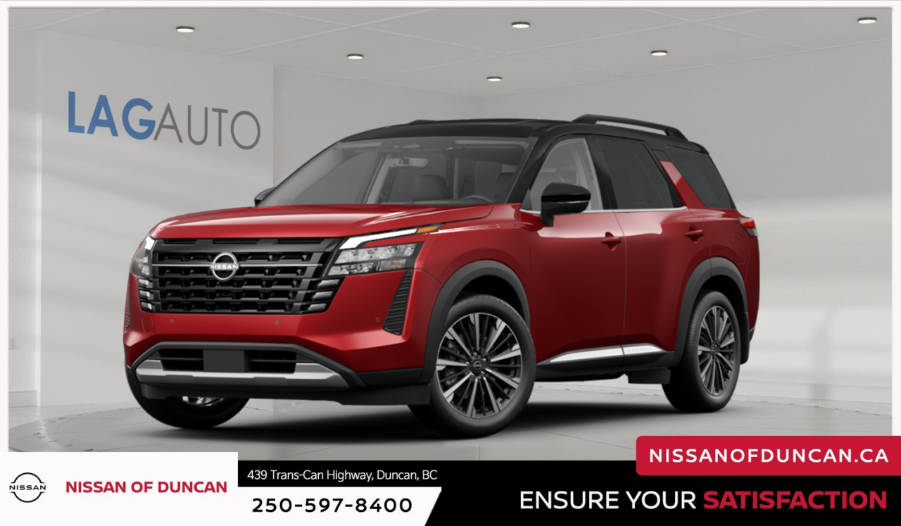 Red (Scarlet Ember/Super Black) 2026 Nissan Pathfinder SUV / Crossover All-Wheel Drive Automatic