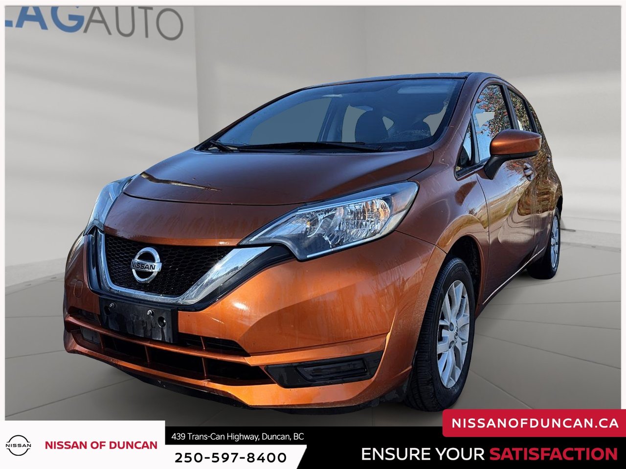 Orange 2018 Nissan Versa Note Hatchback Continuously Variable Transmission