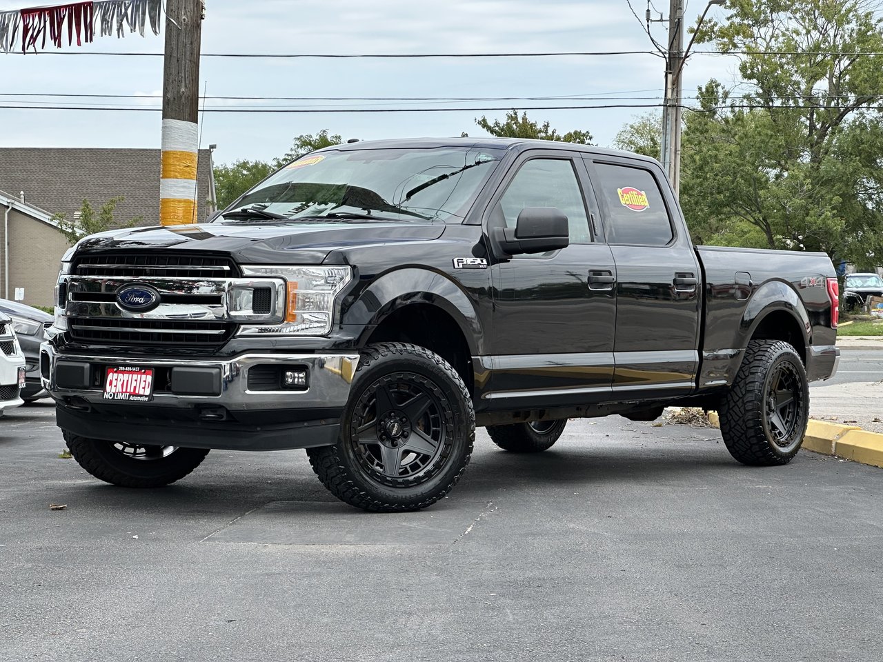 Black 2018 Ford F-150 Pickup Truck Four-Wheel Drive Automatic