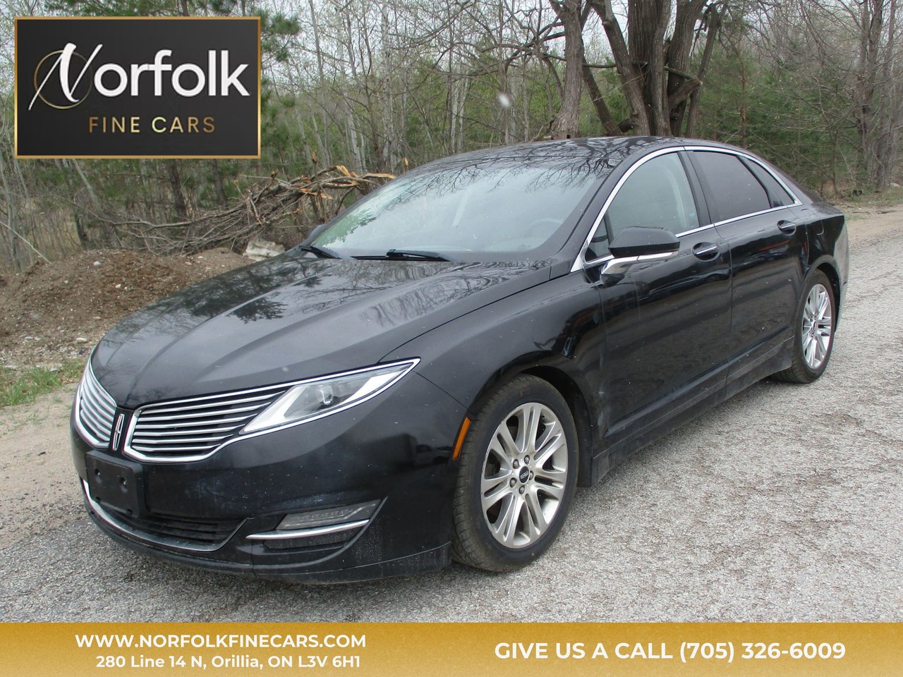 Black 2014 Lincoln MKZ Sedan All-Wheel Drive Automatic