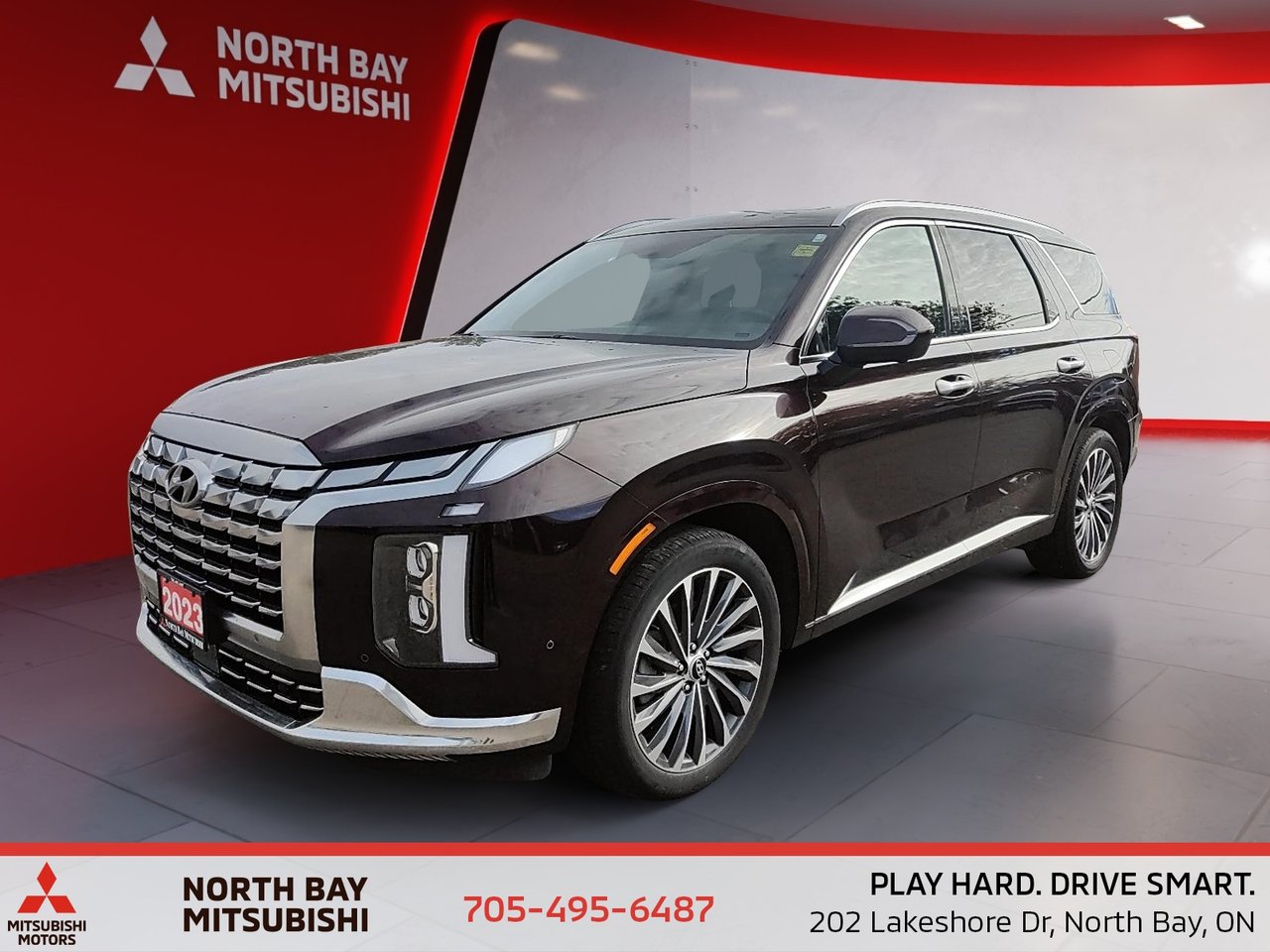 Red (MAROON) 2023 Hyundai Palisade SUV / Crossover  Automatic