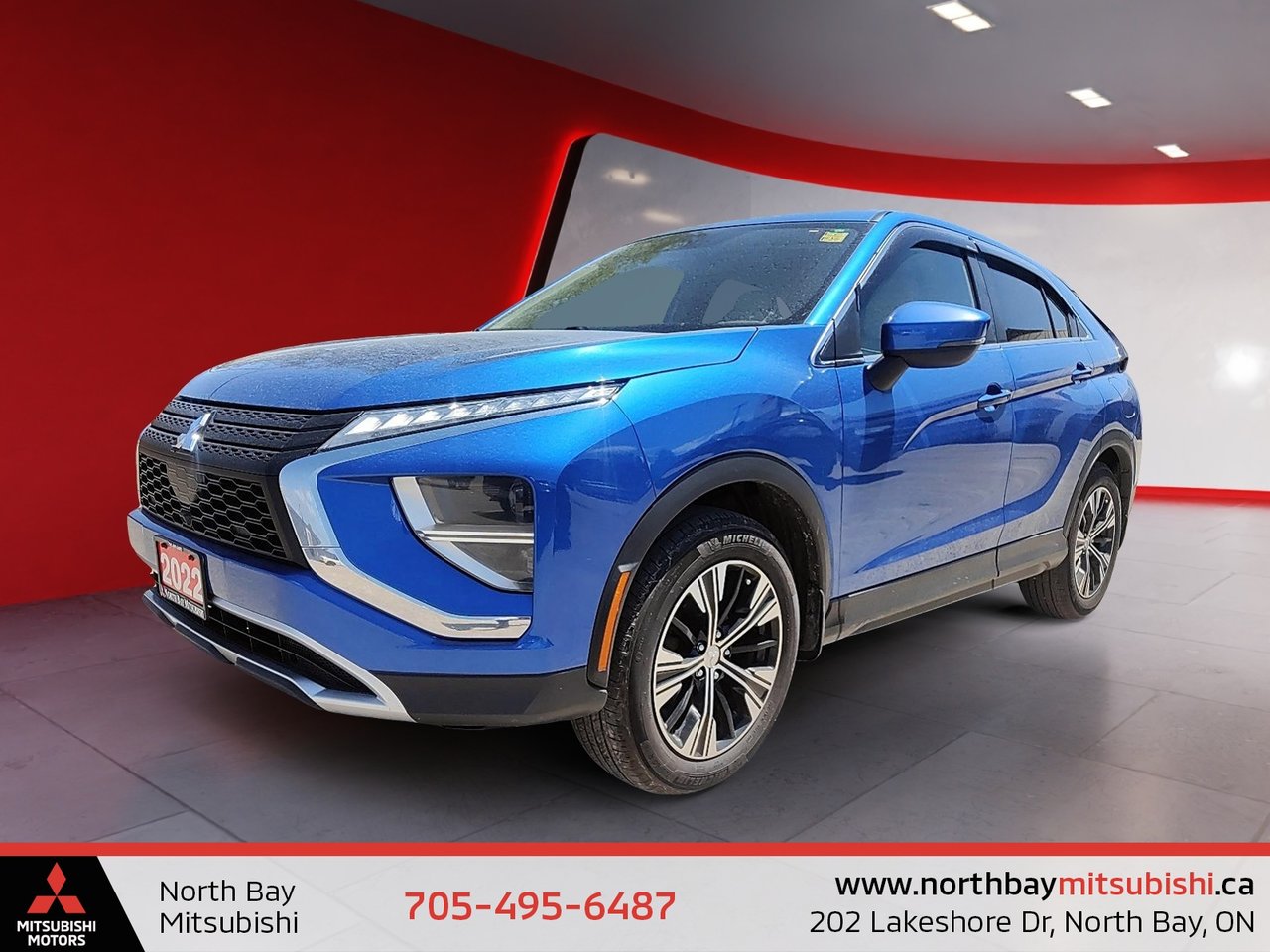 Blue 2022 Mitsubishi Eclipse Cross SE S-AWC AWD SUV / Crossover All-Wheel Drive