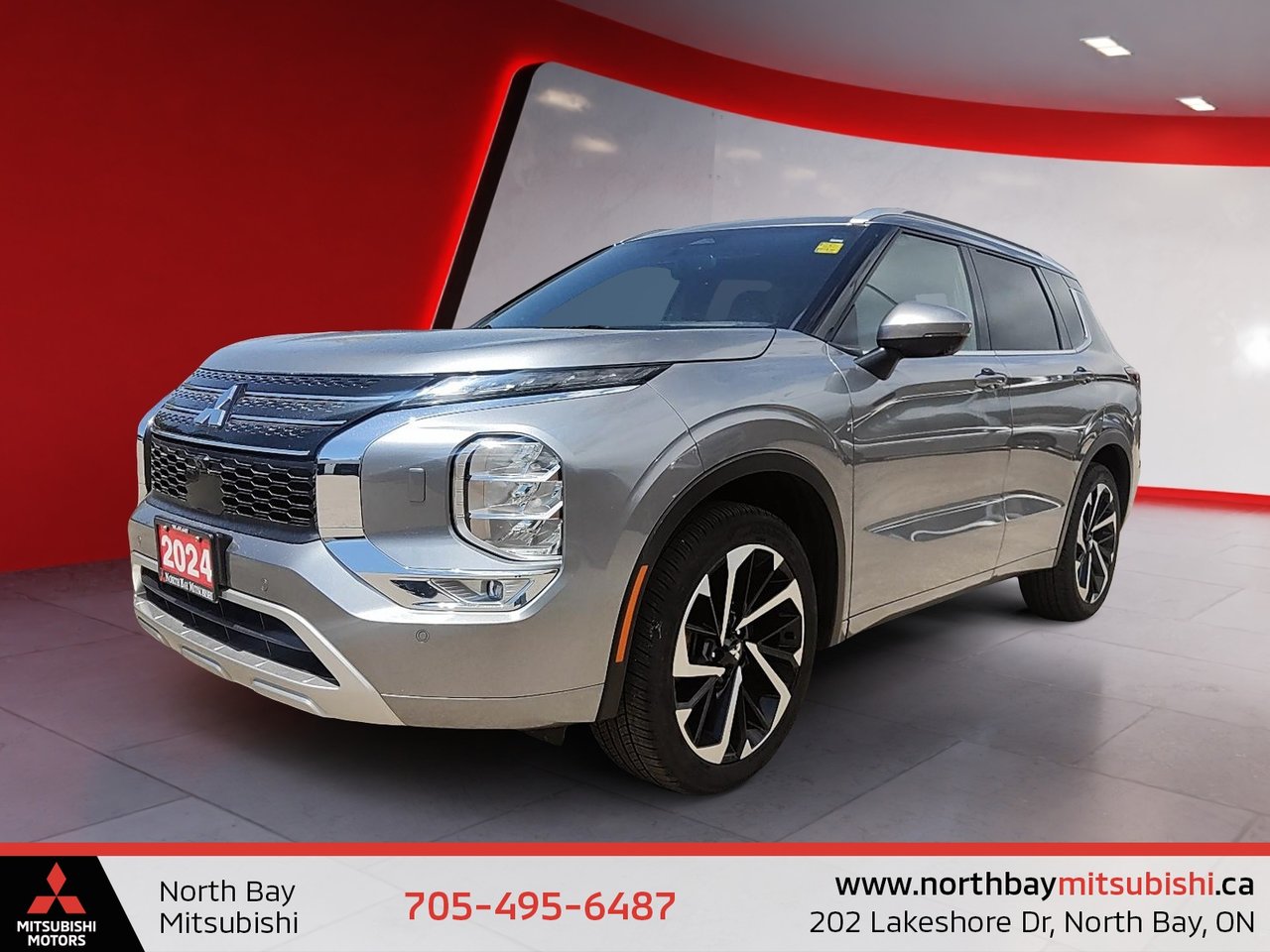 Silver 2024 Mitsubishi Outlander GT S-AWC SUV / Crossover Automatic