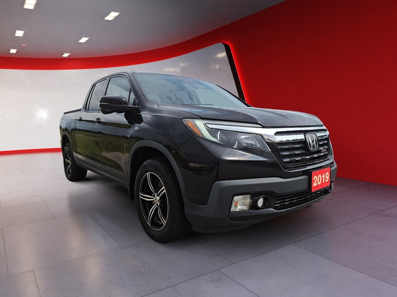 Black 2019 Honda Ridgeline Pickup Truck All-Wheel Drive Automatic