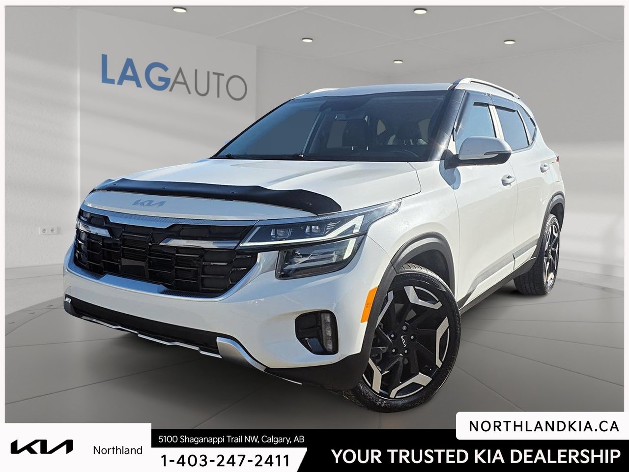 White 2024 Kia Seltos SUV / Crossover All-Wheel Drive Automatic