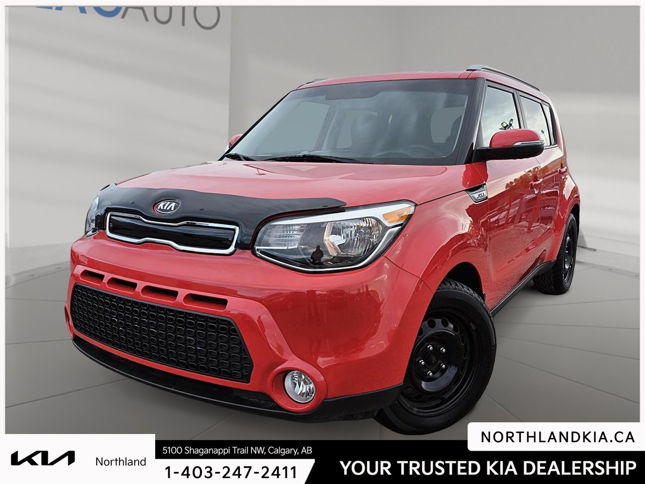 Red 2015 Kia Soul Wagon Automatic