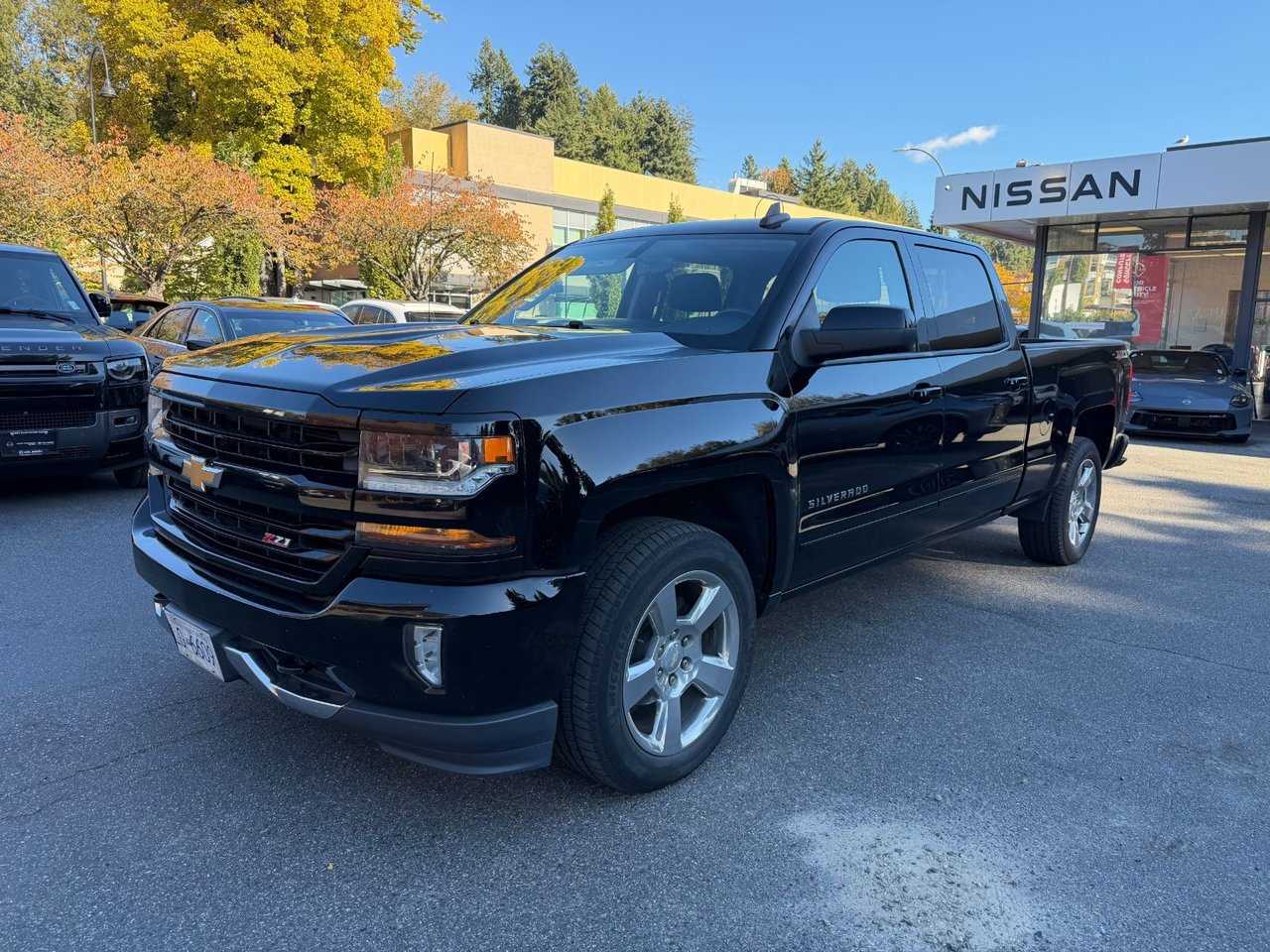 Black 2015 Chevrolet Silverado 1500 Pickup Truck Four-Wheel Drive Automatic