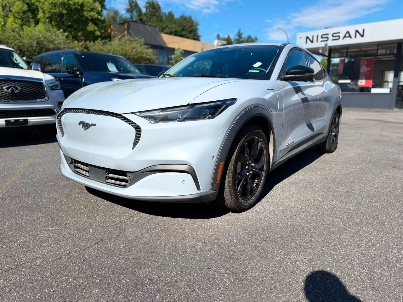 Gray (Glacier Grey Metallic Tri-Coat) 2024 Ford Mustang Mach-E Select AWD SUV / Crossover All-Wheel Drive Automatic
