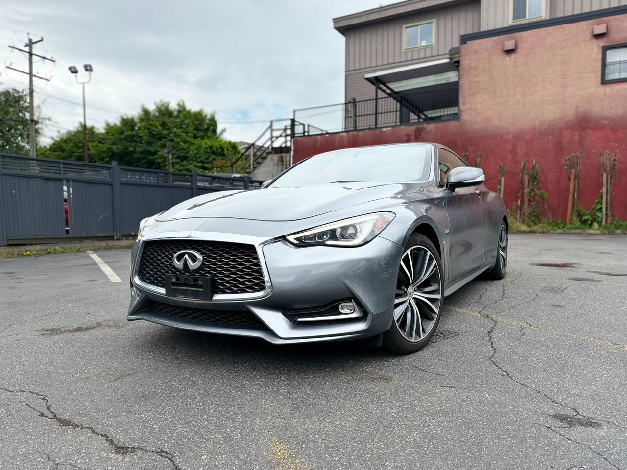 Gray (Asgard Grey Metallic) 2017 INFINITI Q60 2.0t Coupe AWD Coupe All-Wheel Drive Automatic