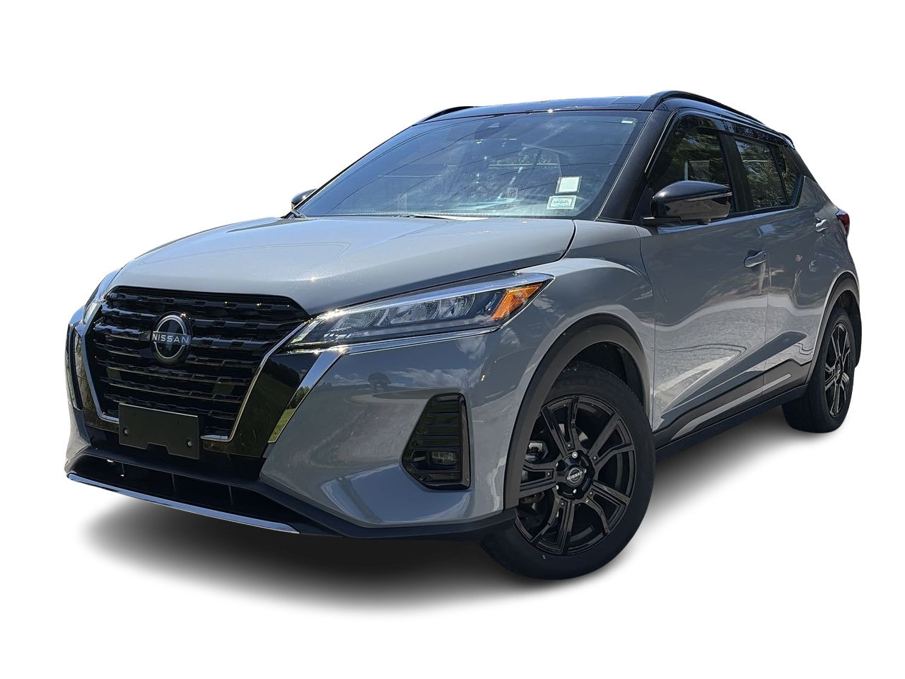 Two-Tone Super Black / Boulder Gray Pearl Met 2023 Nissan Kicks SR FWD SUV / Crossover Front-Wheel Drive Automatic