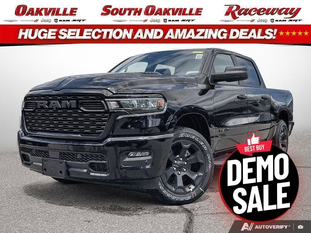 Black 2026 RAM 1500 Pickup Truck Four-Wheel Drive Automatic