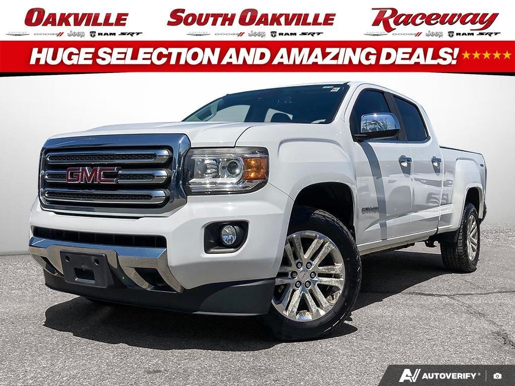 White 2017 GMC Canyon Pickup Truck Four-Wheel Drive Automatic