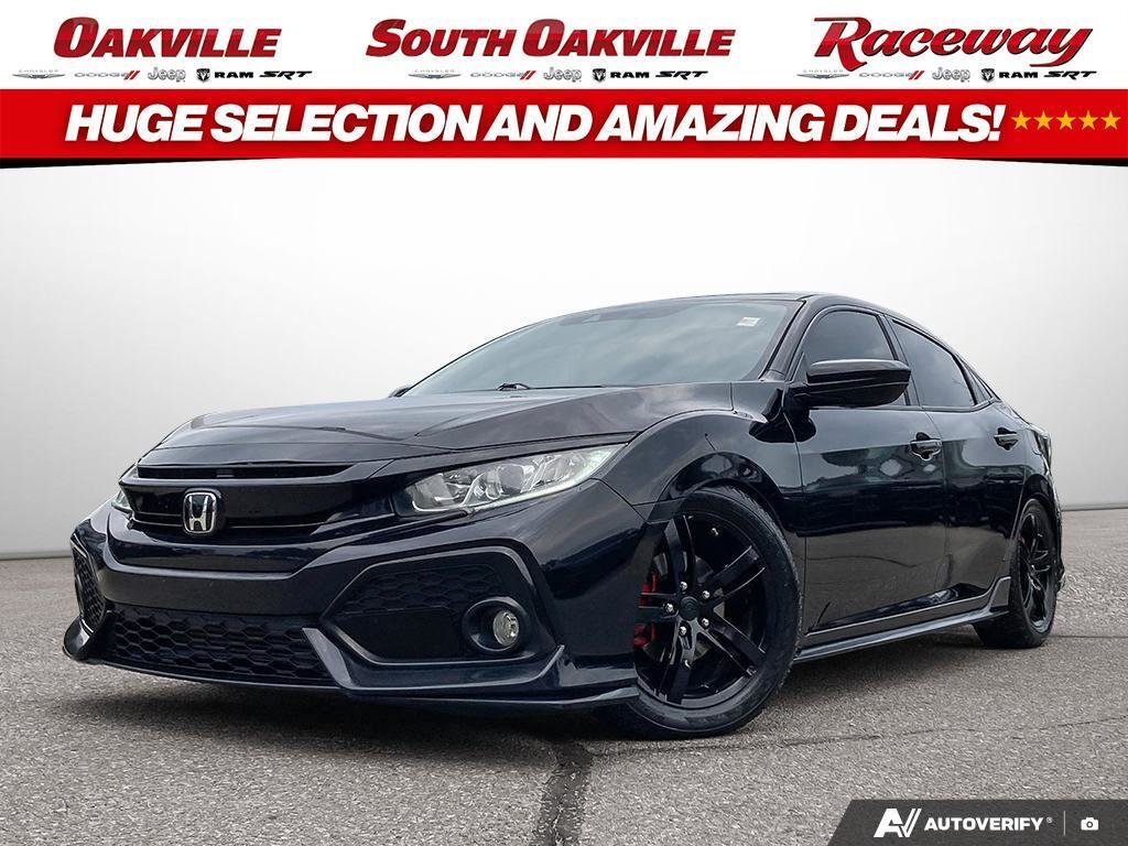 Black 2017 Honda Civic Hatchback Hatchback Front-Wheel Drive Continuously Variable Transmission