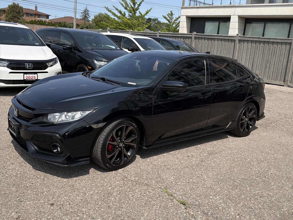 Black 2017 Honda Civic Hatchback Hatchback Front-Wheel Drive Continuously Variable Transmission