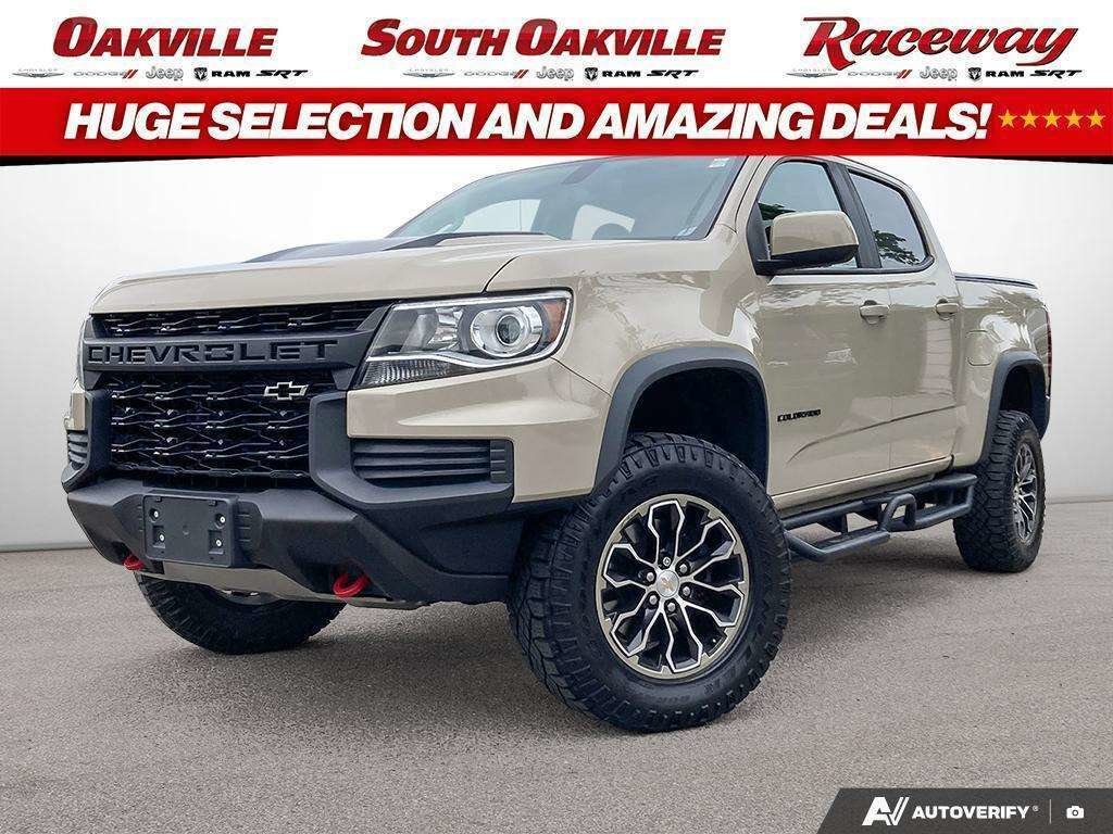 Brown 2022 Chevrolet Colorado Pickup Truck Four-Wheel Drive Automatic