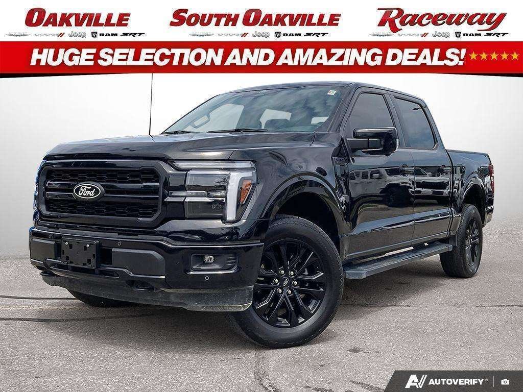 Black 2025 Ford F-150 Pickup Truck Four-Wheel Drive Automatic