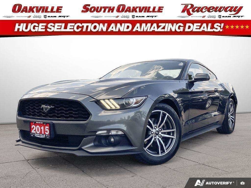 Gray 2015 Ford Mustang Coupe Rear-Wheel Drive Automatic
