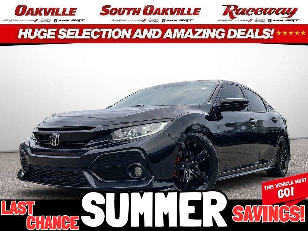 Black 2017 Honda Civic Hatchback Hatchback Front-Wheel Drive Continuously Variable Transmission