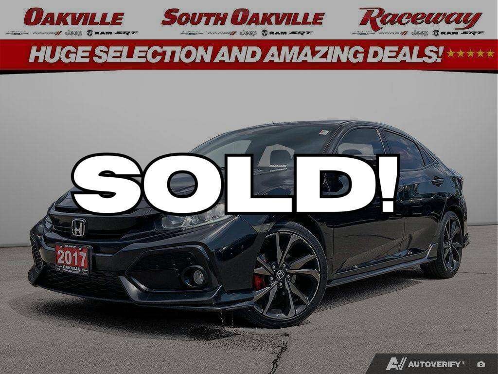 Black 2017 Honda Civic Hatchback Hatchback Front-Wheel Drive Automatic