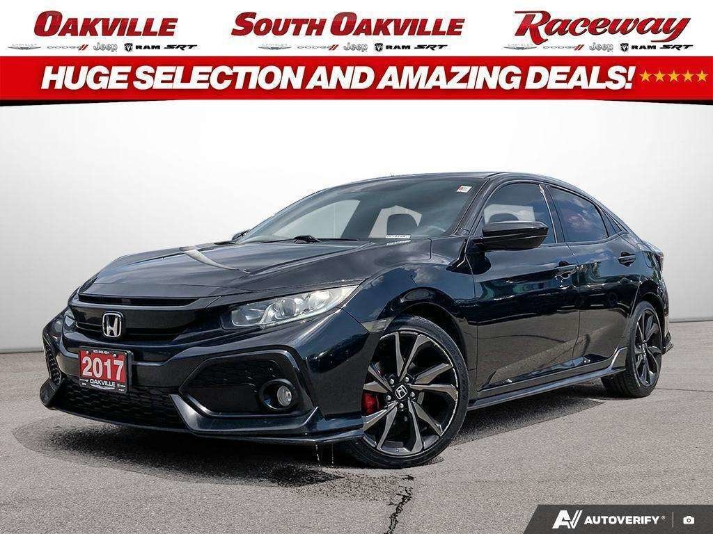 Black 2017 Honda Civic Hatchback Hatchback Front-Wheel Drive Automatic