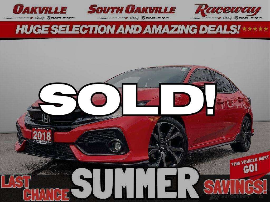 Red 2018 Honda Civic Hatchback Hatchback Front-Wheel Drive Automatic