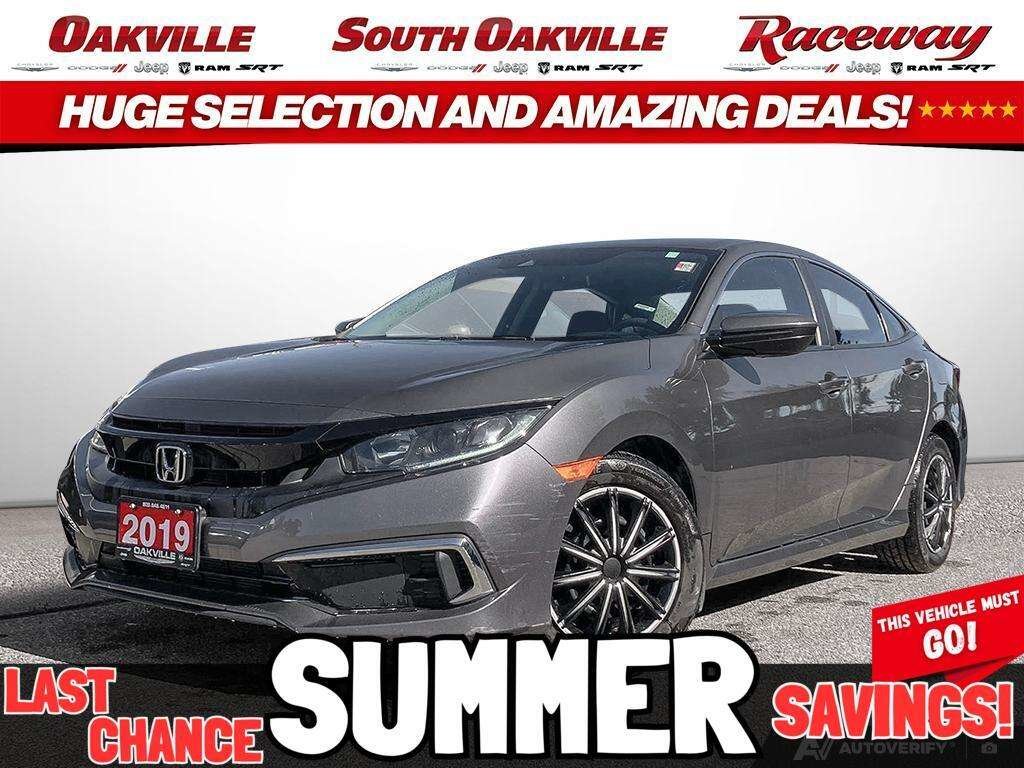 Gray 2019 Honda Civic Sedan Front-Wheel Drive Automatic