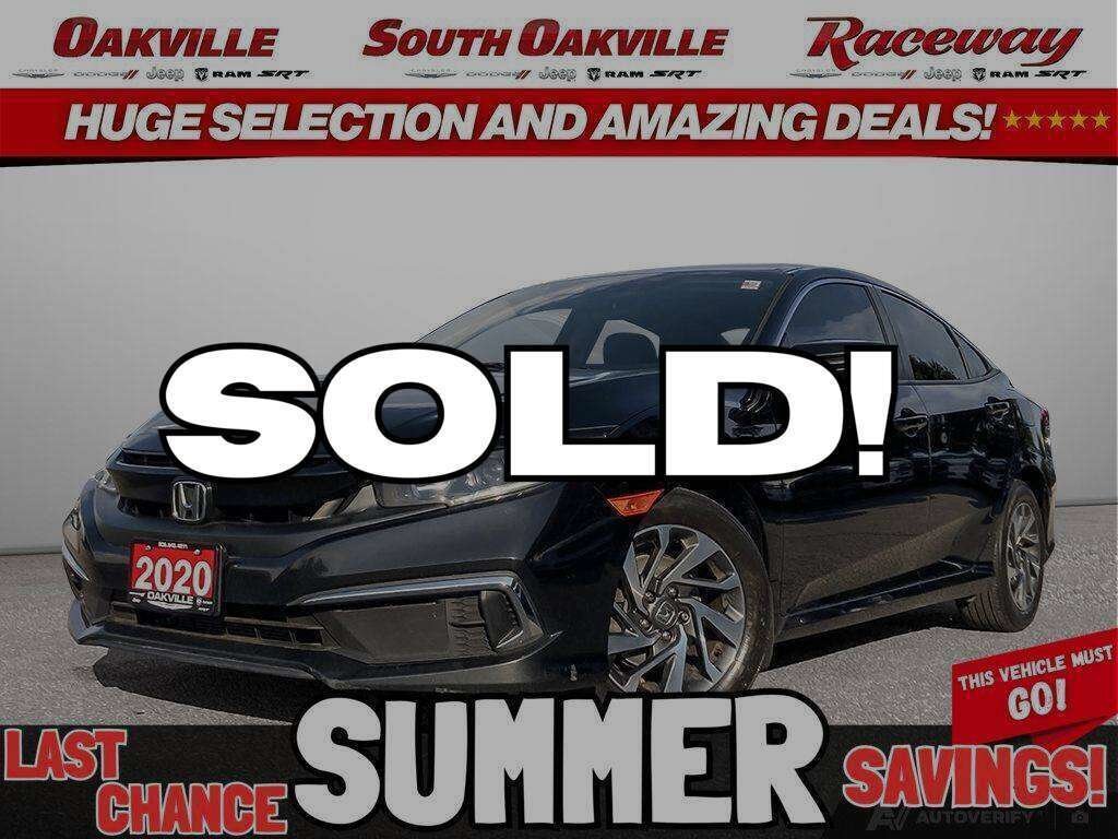 Black 2020 Honda Civic Sedan Front-Wheel Drive Automatic