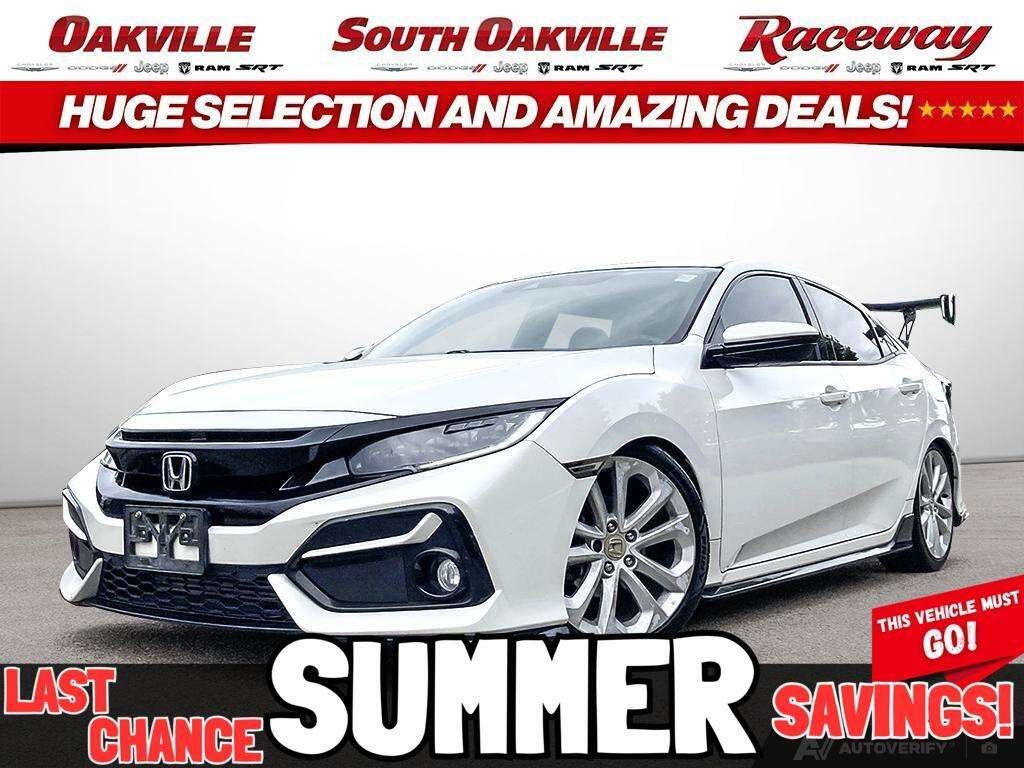 White 2021 Honda Civic Hatchback Hatchback Front-Wheel Drive Manual