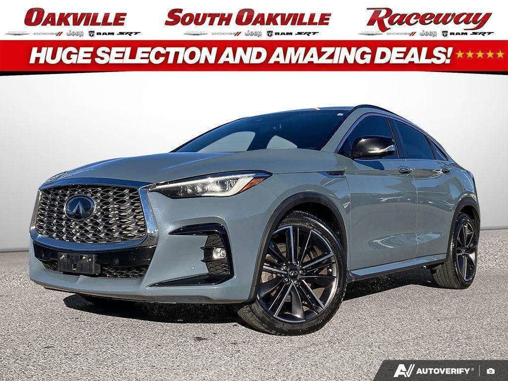 White 2022 INFINITI QX55 SUV / Crossover All-Wheel Drive Automatic