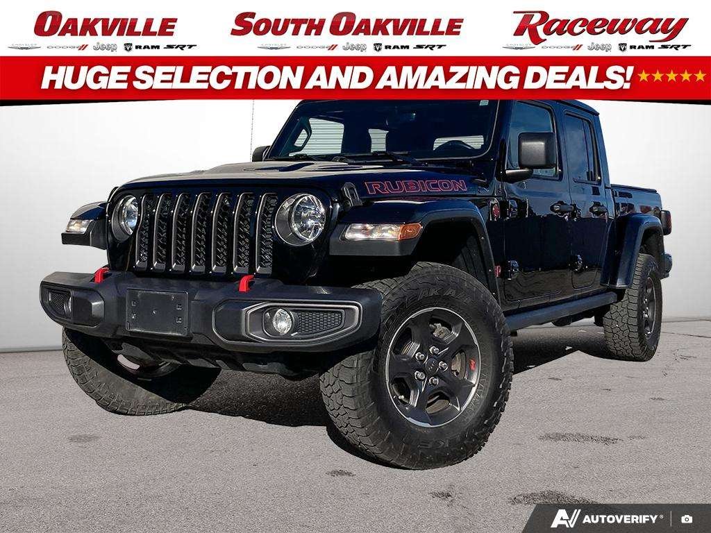 Black 2022 Jeep Gladiator Pickup Truck Four-Wheel Drive Manual