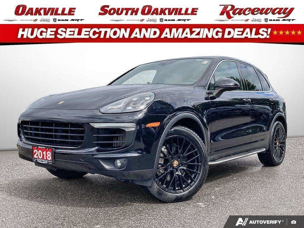 Black 2018 Porsche Cayenne SUV / Crossover All-Wheel Drive Automatic